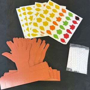 Autumn Leaf and Hand Craft Kit 31 hands and several pages of leaves perfect for